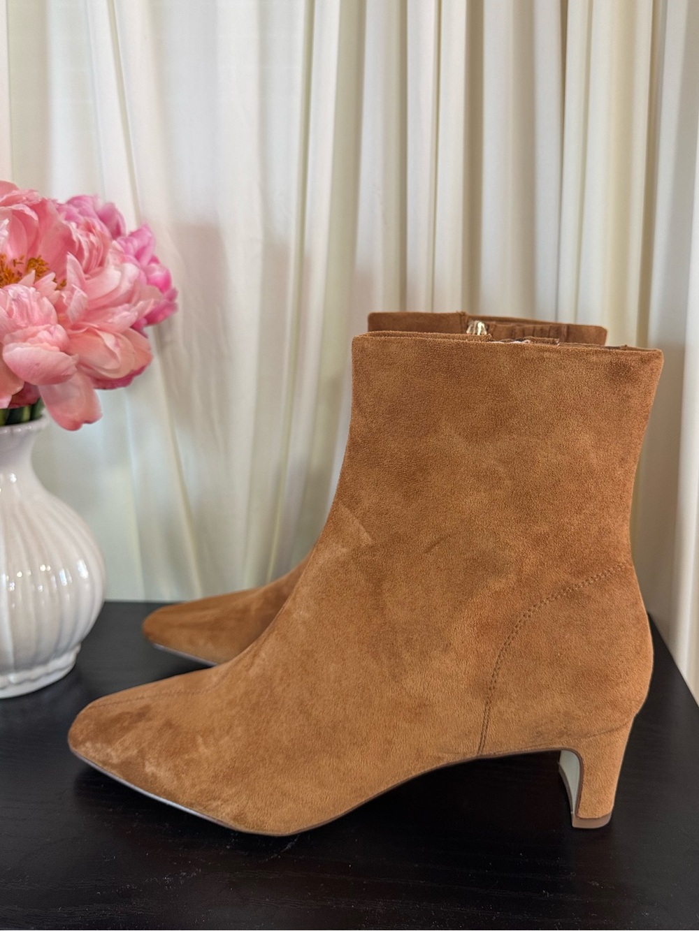J Crew Stevie Ankle Boots Tan/Brown Suede Booties Size 10 Fall Autumn Comfy Sz10